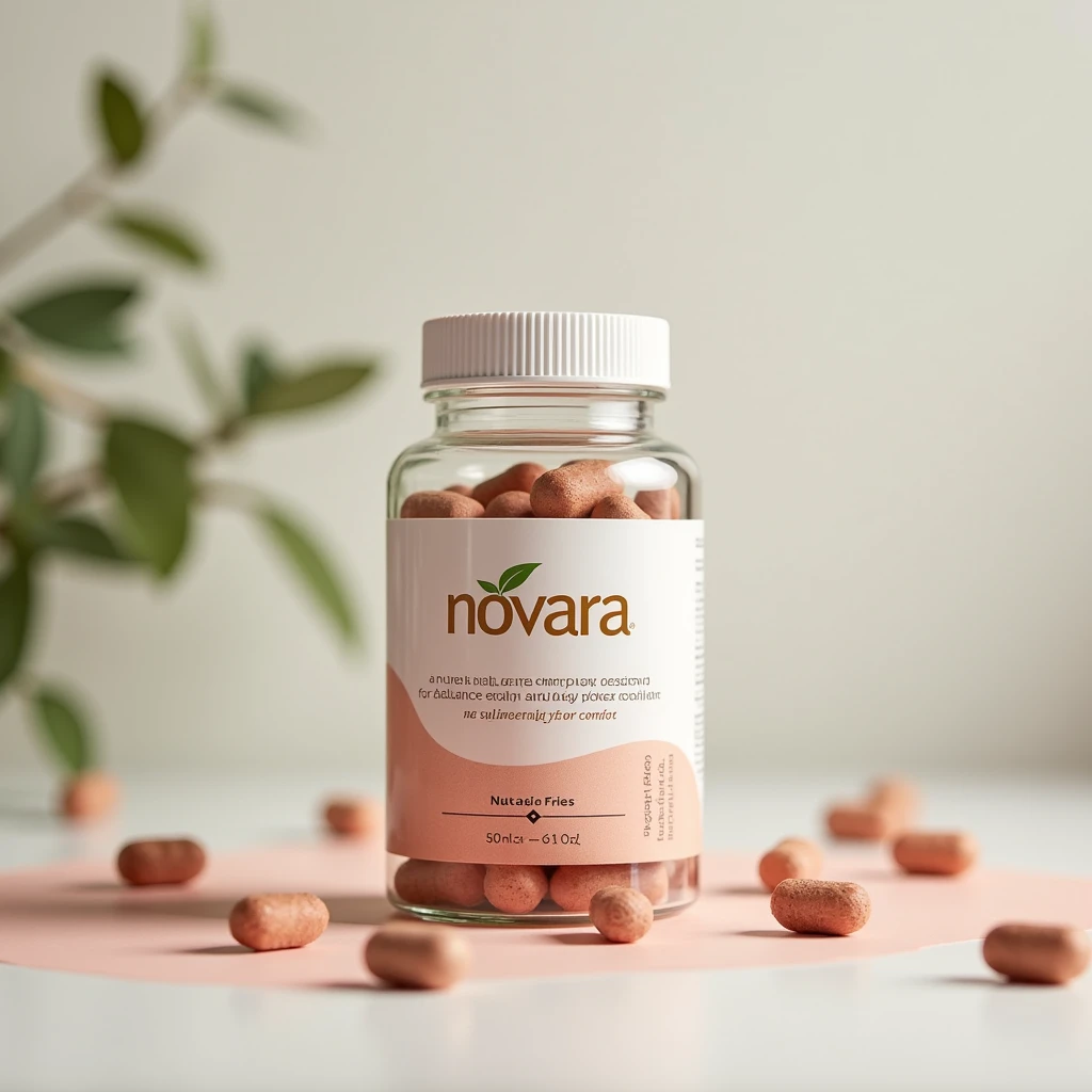 Novara wellness bottle with soft gradient accents